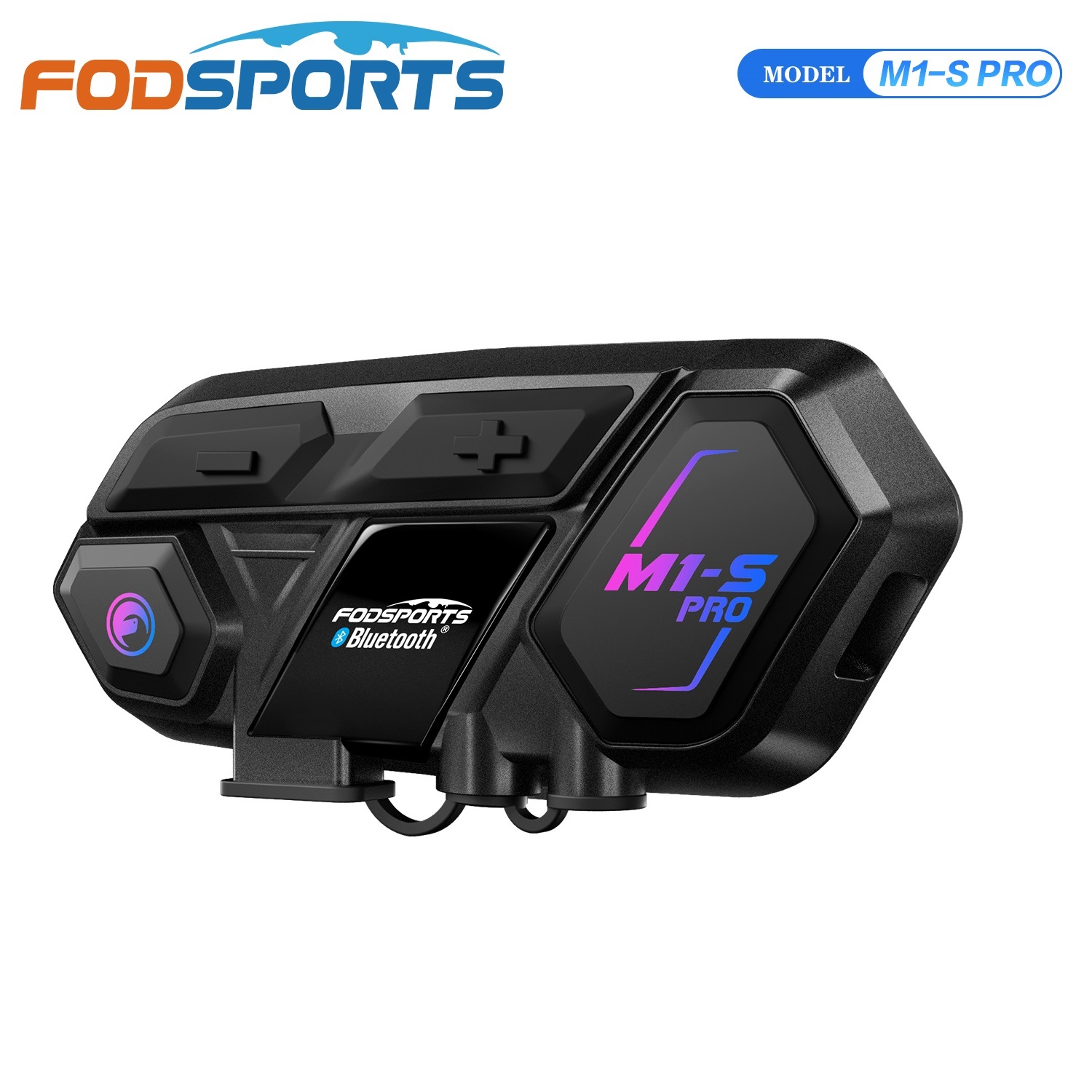 Motorcycle Intercom Mesh 2000M - Intercomunicador Bluetooth para Motocicleta Fodsports M1-S