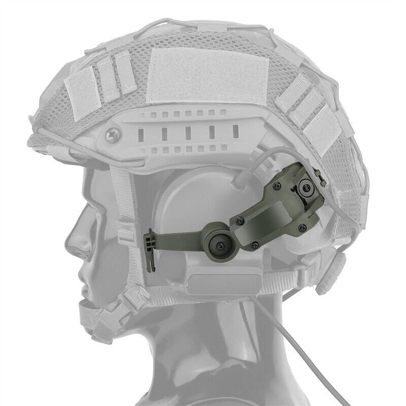 Helmet Headset Noise Cancellation - Adaptador de trilho para capacete, para