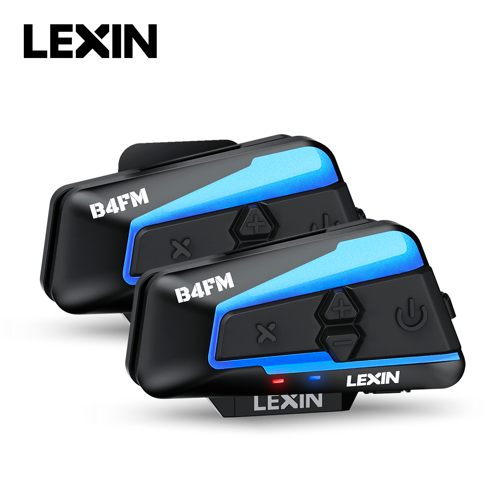 Motorcycle Intercom With Fm Radio - Lexin B4FM-X Bluetooth Motocicleta Intercom capacete