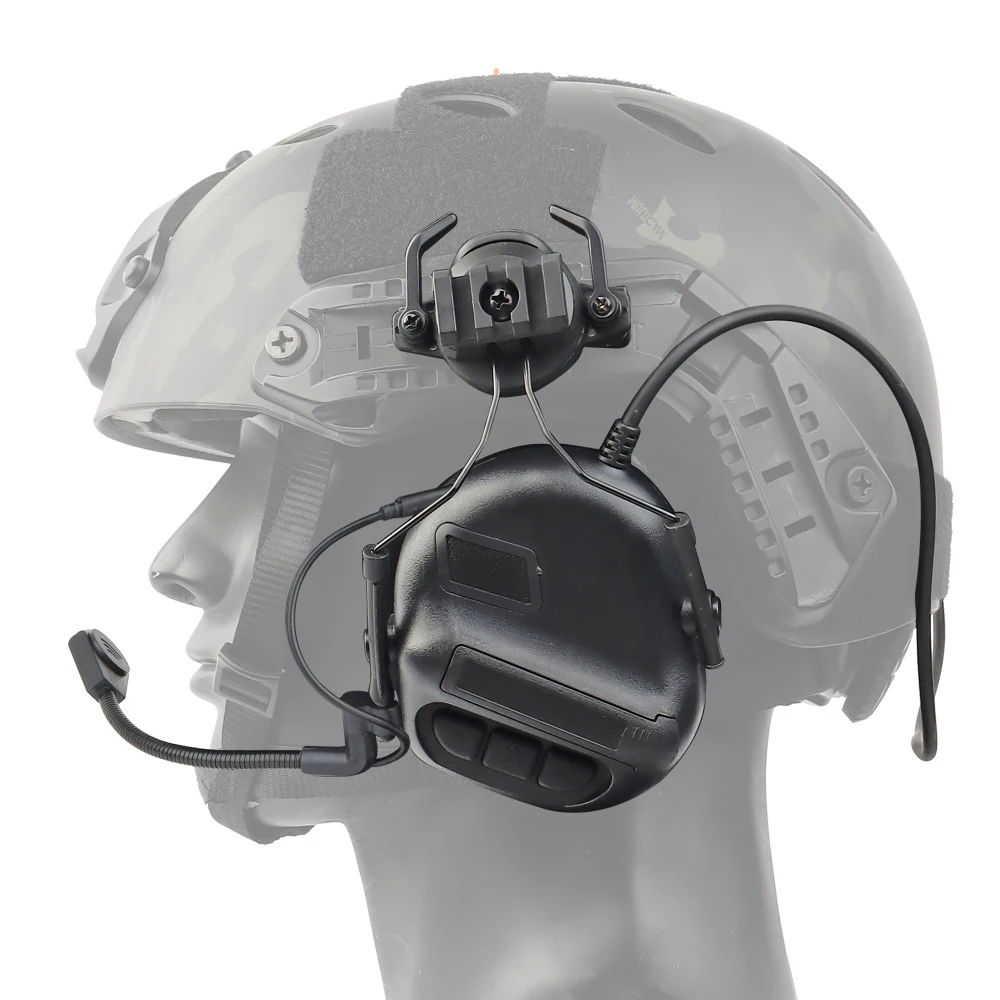 Helmet Headset Noise Cancellation - Fone de ouvido tático sem picareta,