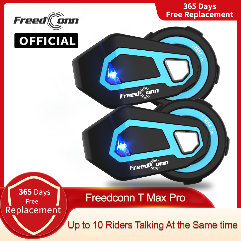 Motorcycle Helmet Intercom 6 Rider - Freedconn-T Max Pro Motocicleta Intercom Capacete