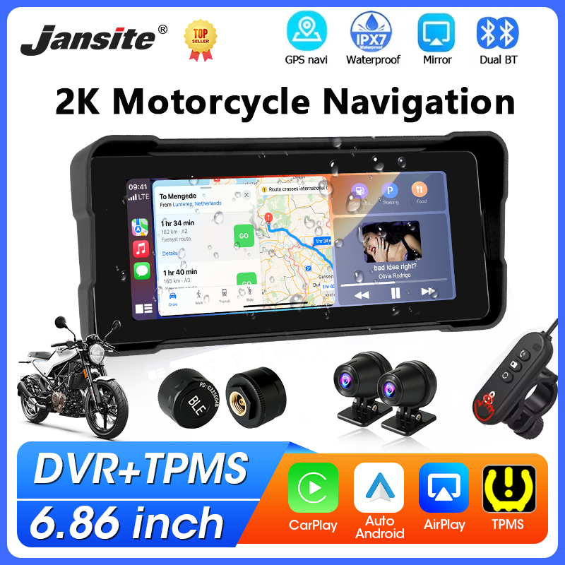 Motorcycle Gps Navigator Waterproof - DVR de Motocicleta Portátil de 6,86