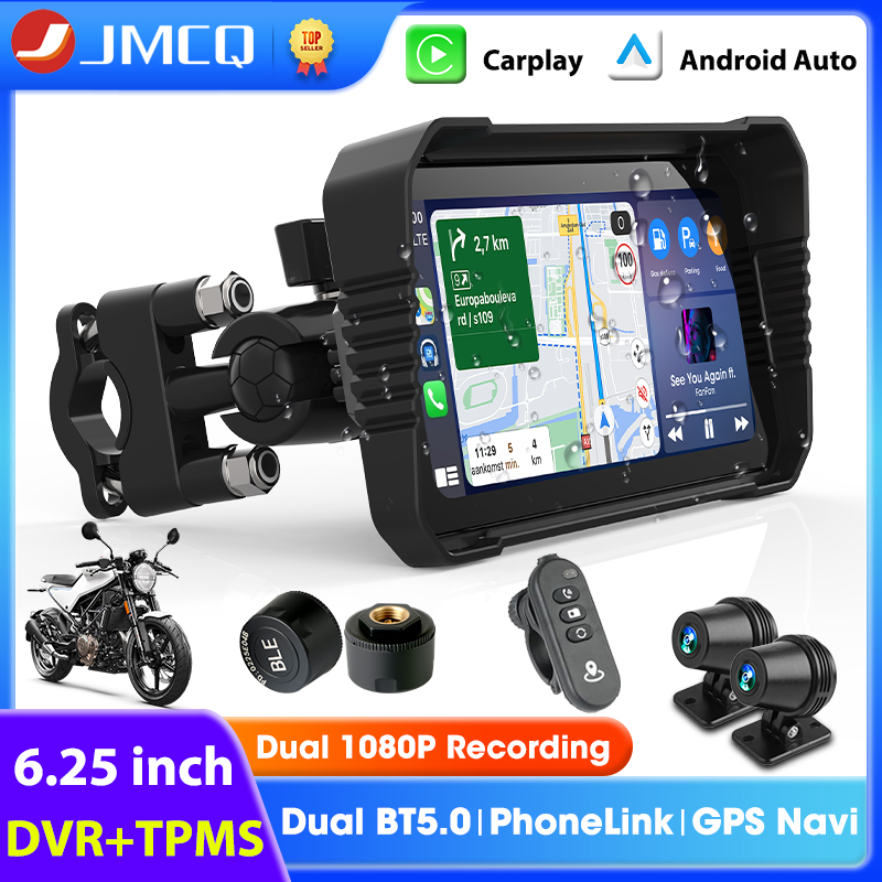 Motorcycle Gps Navigator Waterproof - Tela carplay de 6.25 polegadas para