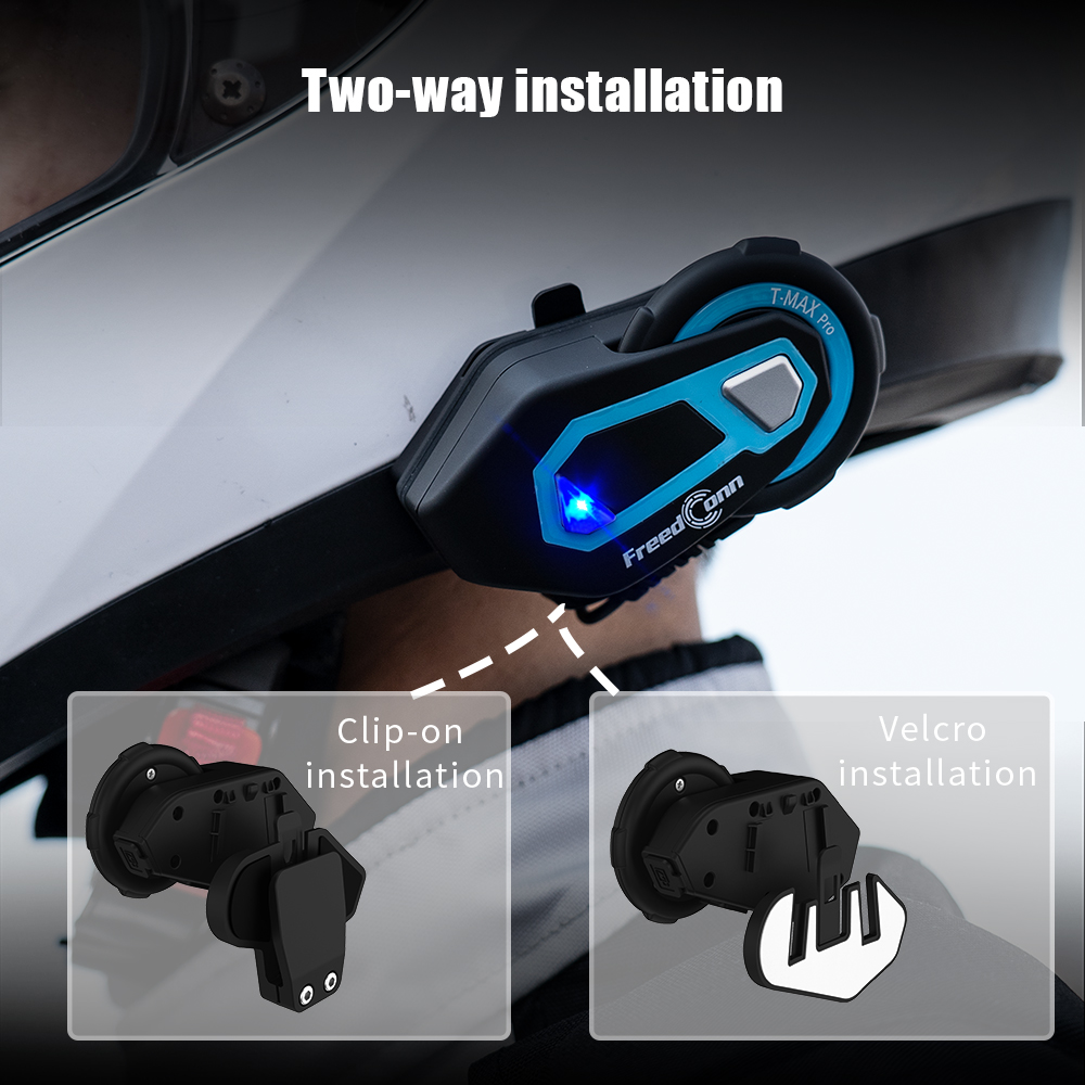 Freedconn-T Max Pro Intercomun - Motorcycle Helmet Intercom 6 Rider avaliação e preço