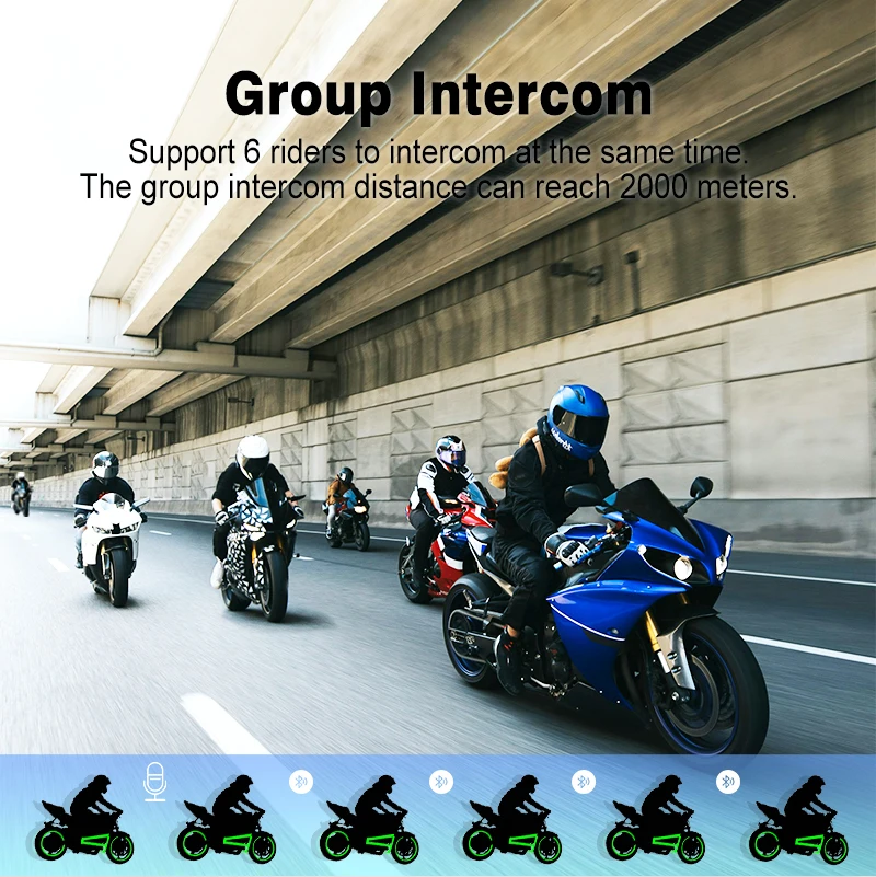 Intercomunicador Bluetooth par - Motorcycle Intercom With Fm Radio avaliação e preço