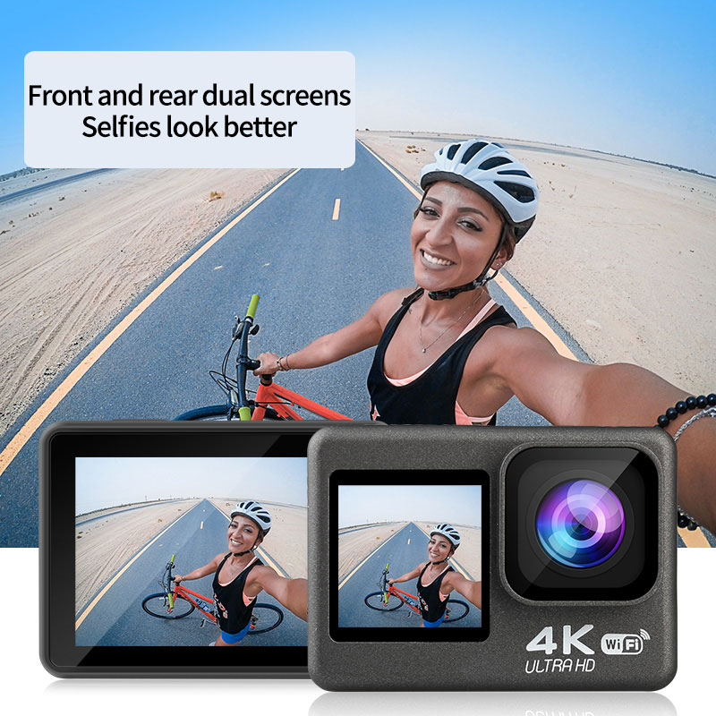 Câmera de ação ultra hd 4k, wi - Helmet Camera 4K Wifi avaliação e preço