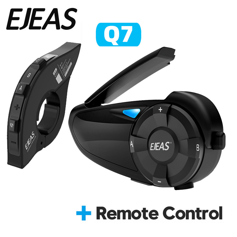 Ejeas q7 capacete da motocicle - Motorcycle Intercom With Fm Radio avaliação e preço