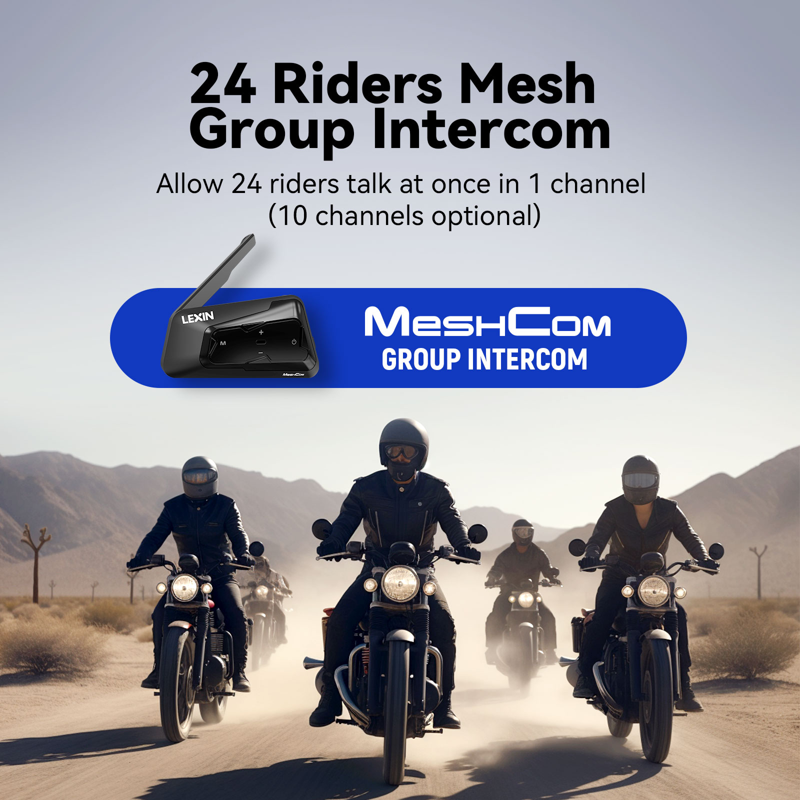 LEXIN-MeshCom Bluetooth Headse - Motorcycle Intercom With Fm Radio avaliação e preço