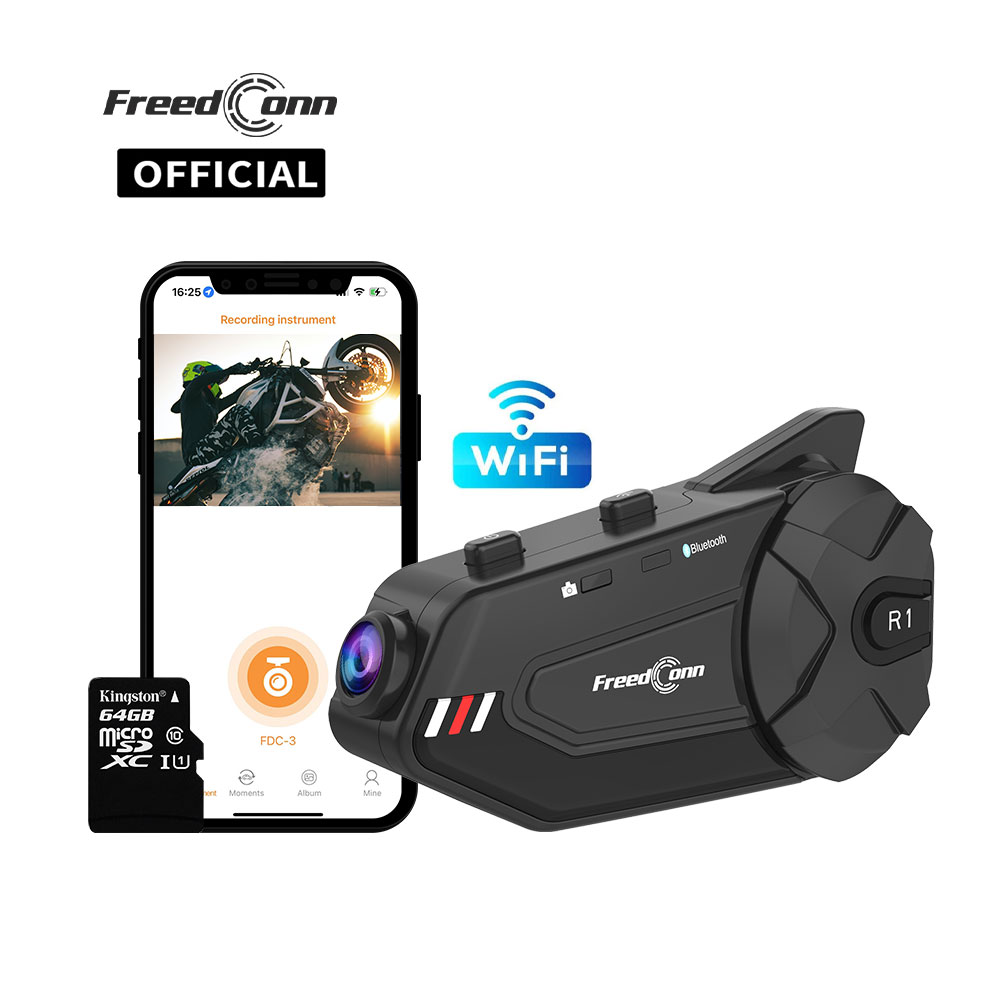 Freedconn r1plus bluetooth mot - Bluetooth Headset Helmet 1000M avaliação e preço