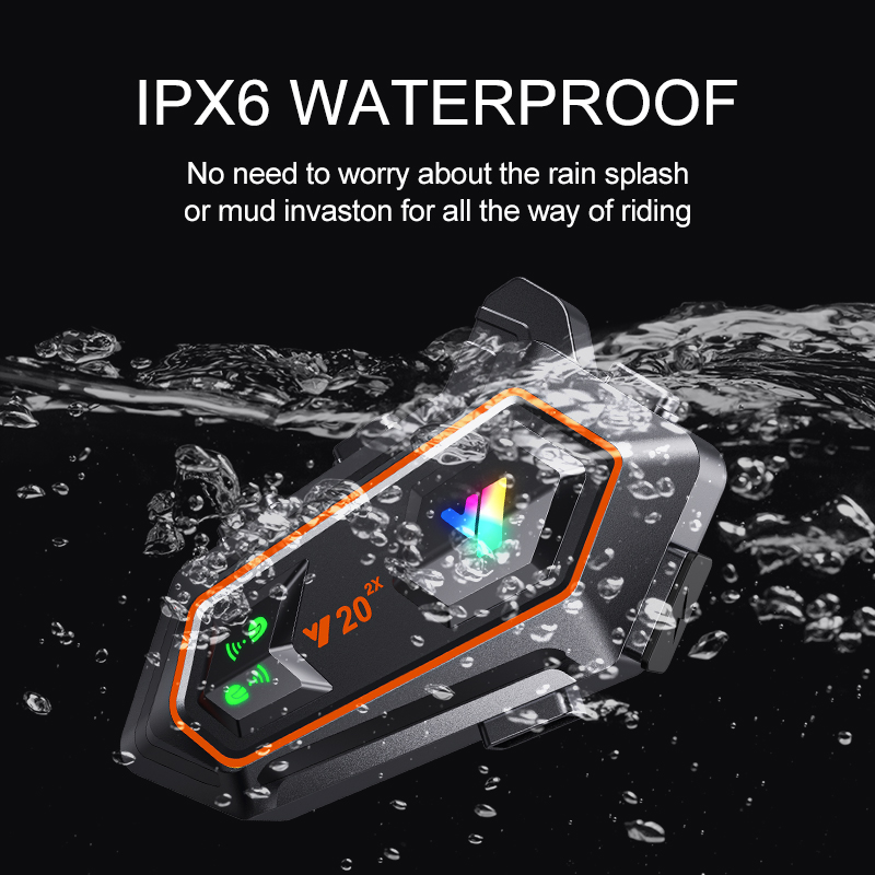 Y20 2x capacete da motocicleta - Helmet Bluetooth Headset Waterproof avaliação e preço