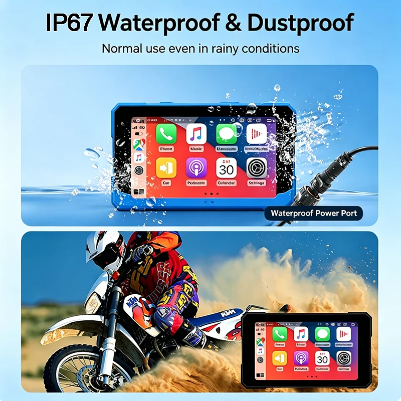 Novo Display Carplay para Moto - Motorcycle Gps Navigator Waterproof avaliação e preço