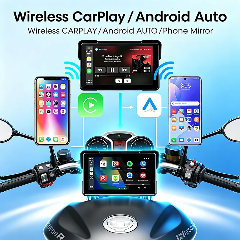 Novo Display Carplay para Moto - Motorcycle Gps Navigator Waterproof avaliação e preço