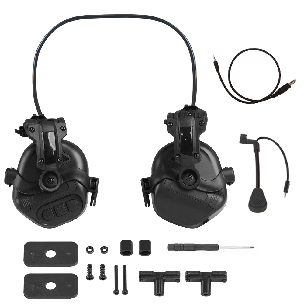 Booiu tático tiro fone de ouvi - Helmet Headset Noise Cancellation avaliação e preço