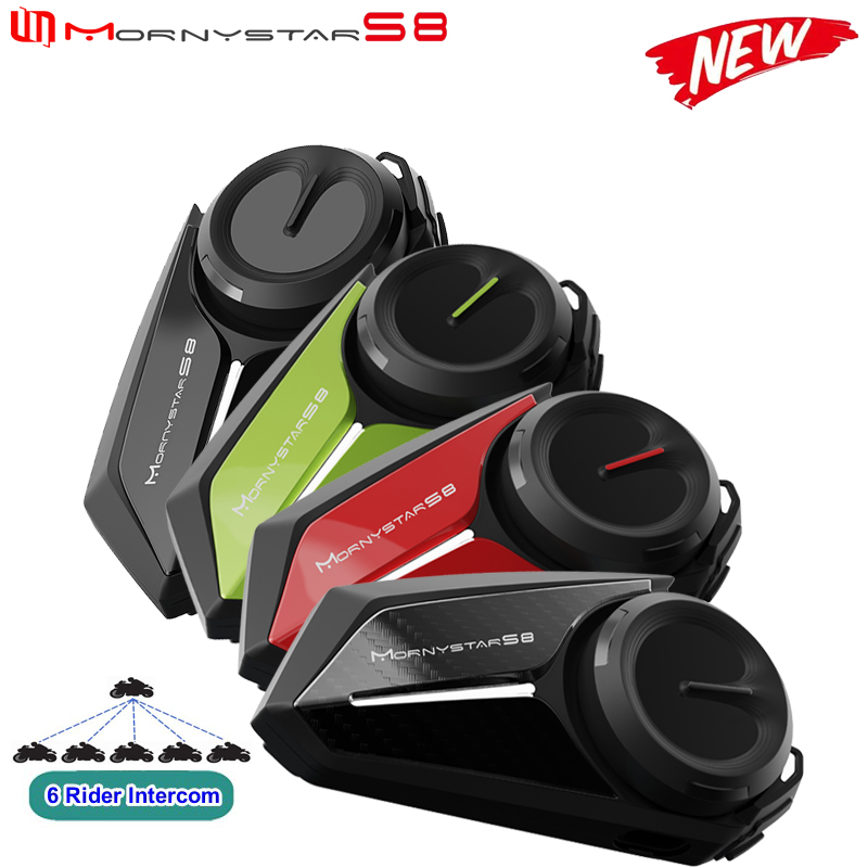 Mornystar s8 interfone bluetoo - Motorcycle Intercom Mesh 2000M avaliação e preço