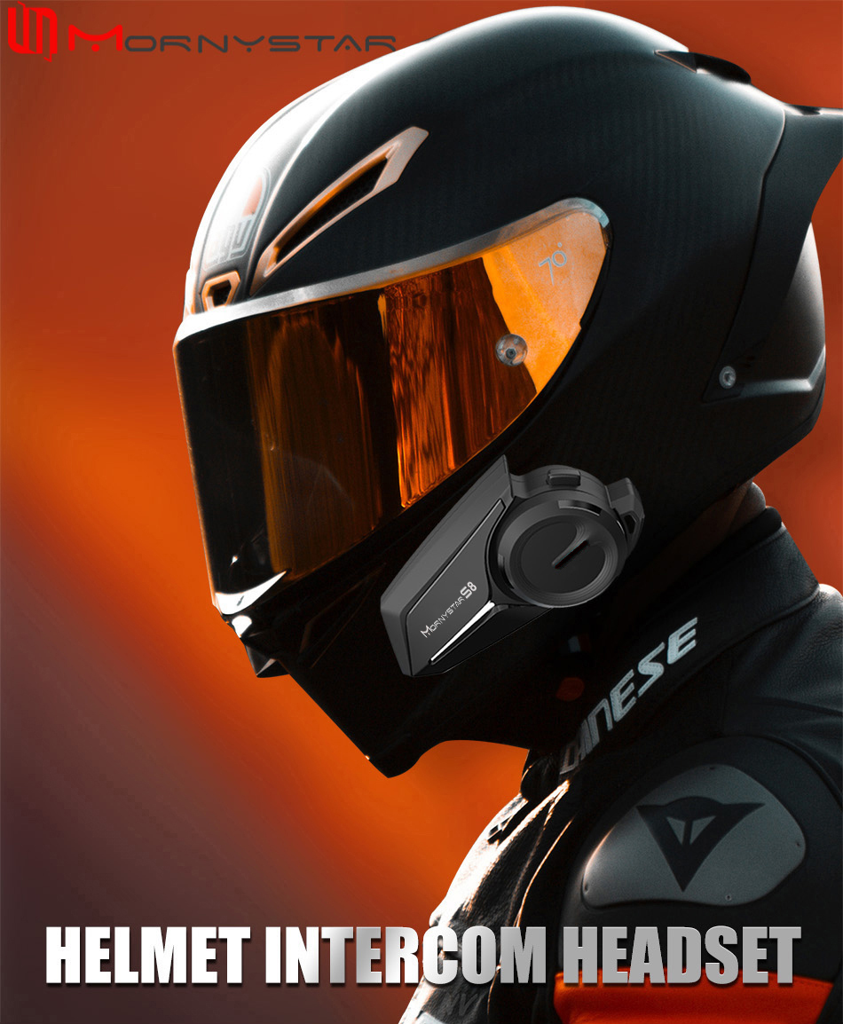 Mornystar s8 interfone bluetoo - Motorcycle Intercom Mesh 2000M avaliação e preço