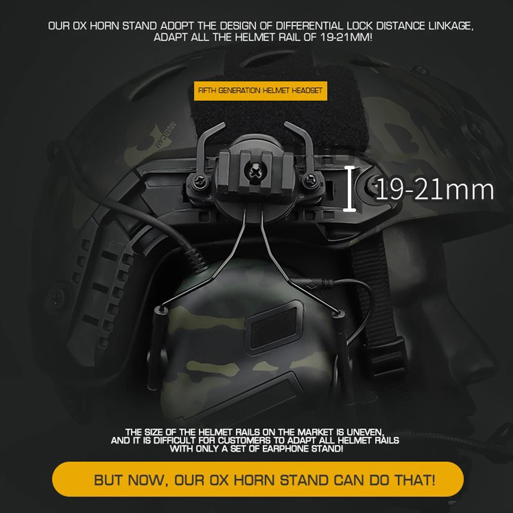 Fone de ouvido tático sem pica - Helmet Headset Noise Cancellation avaliação e preço