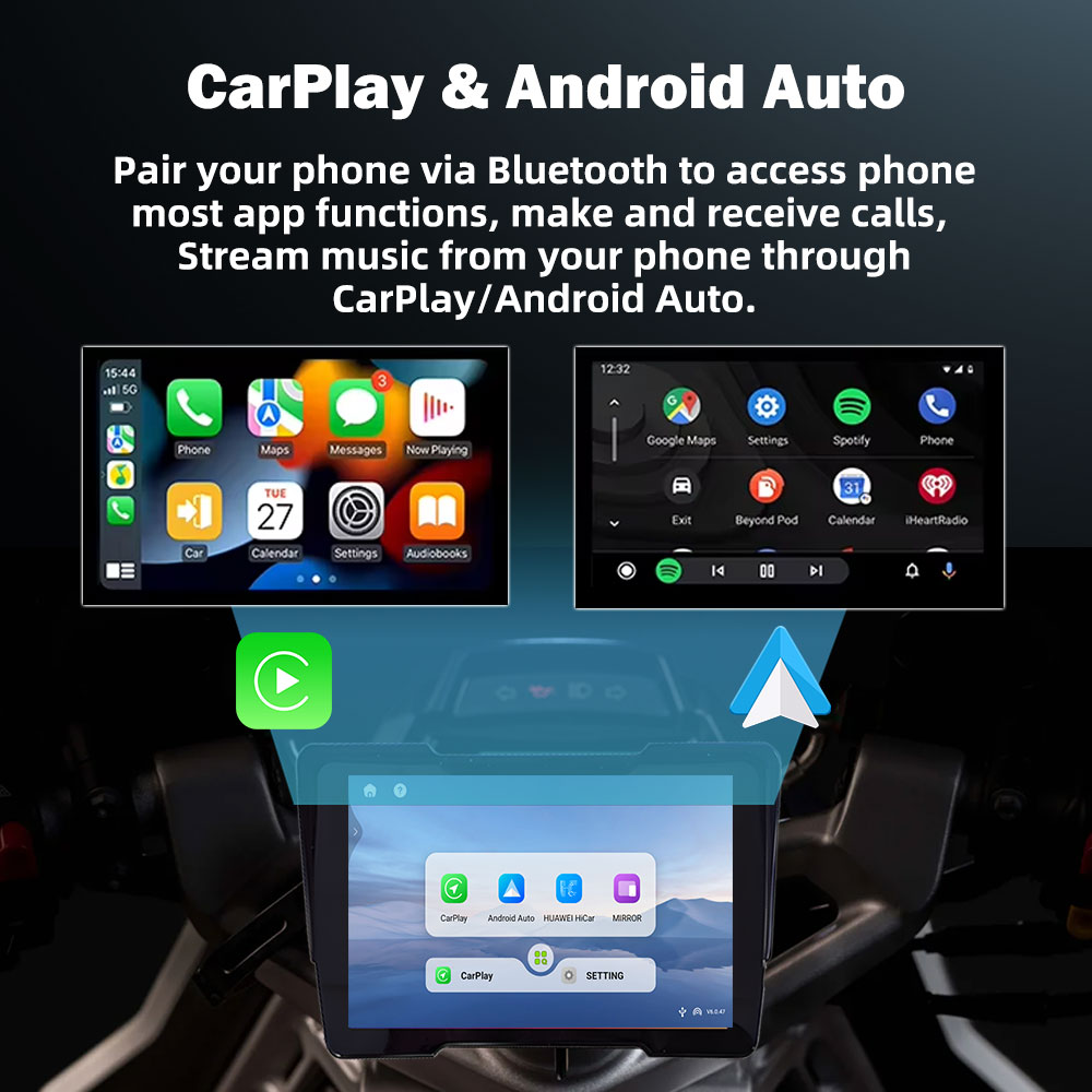 Tela de Navegação Android 12 p - Motorcycle Gps Navigator Waterproof avaliação e preço