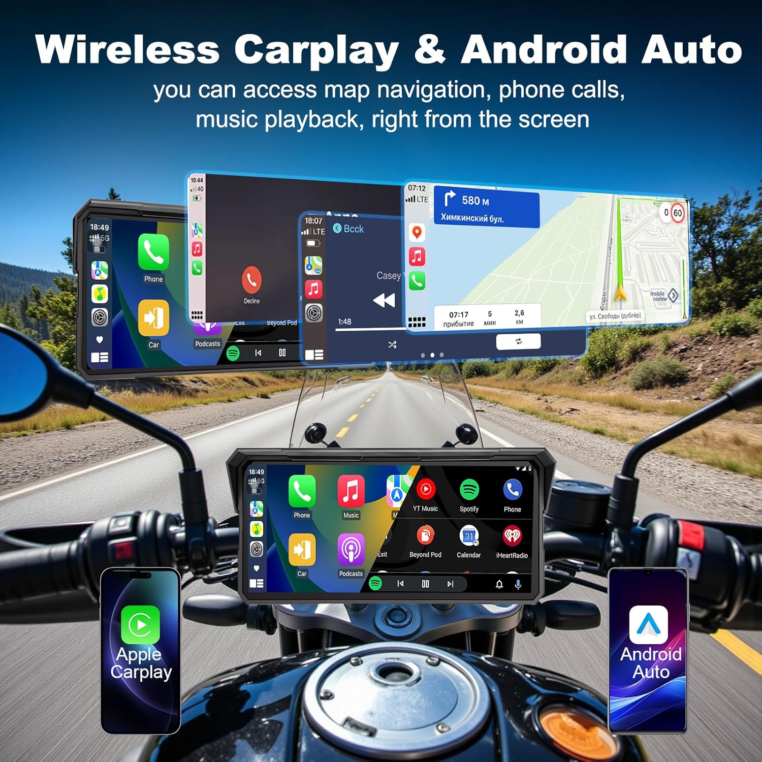 Tela Jansite de 8.1 Polegadas  - Motorcycle Gps Navigator Waterproof avaliação e preço
