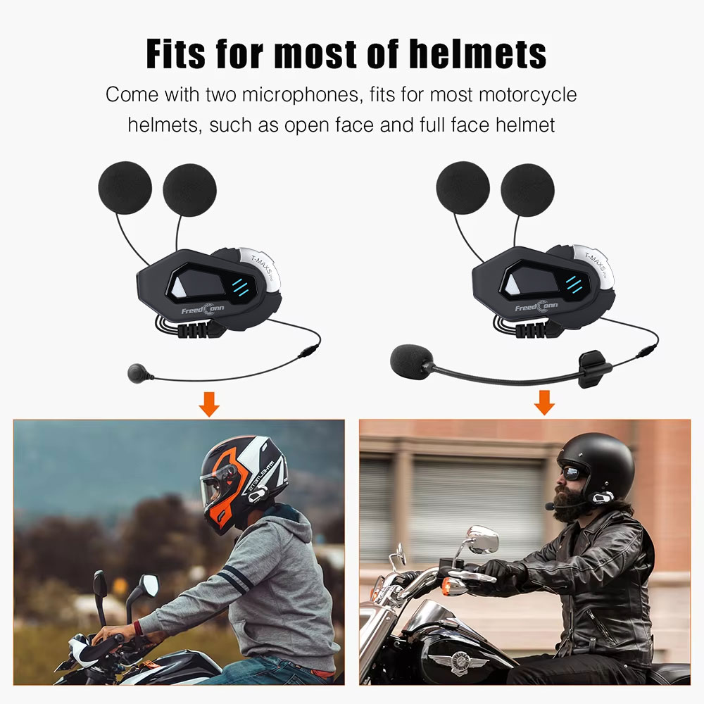 Intercomunicador Bluetooth par - Motorcycle Helmet Intercom 6 Rider avaliação e preço