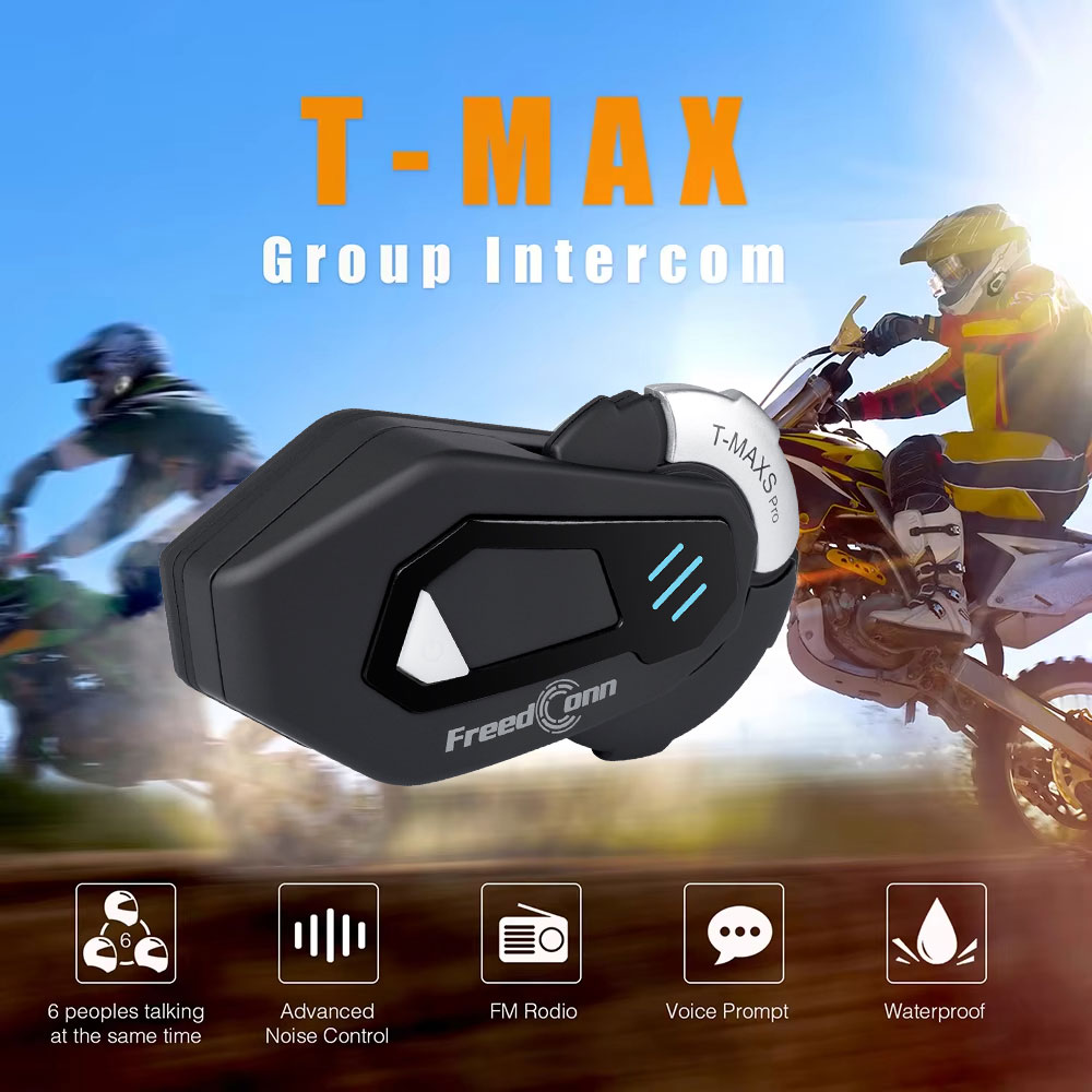 Intercomunicador Bluetooth par - Motorcycle Helmet Intercom 6 Rider avaliação e preço