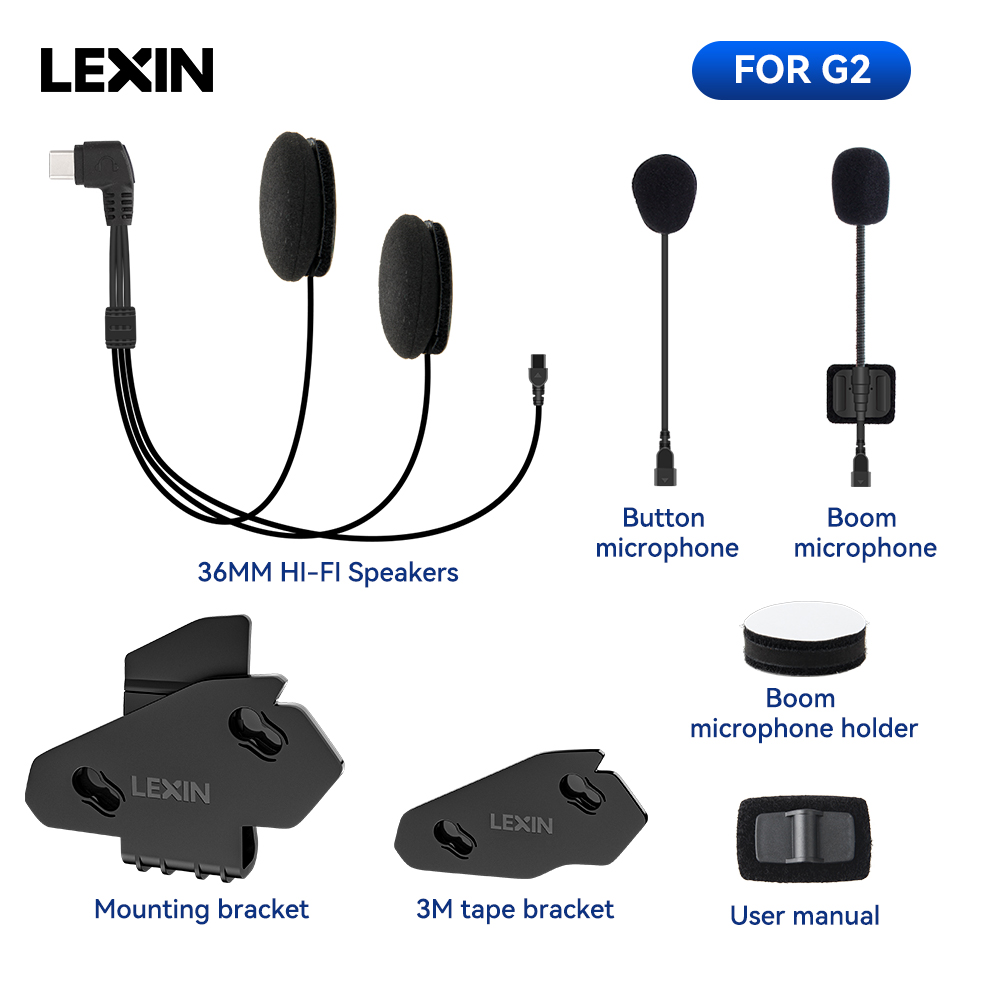 LEXIN-G2 motocicleta interfone - Bluetooth Headset Helmet 1000M avaliação e preço