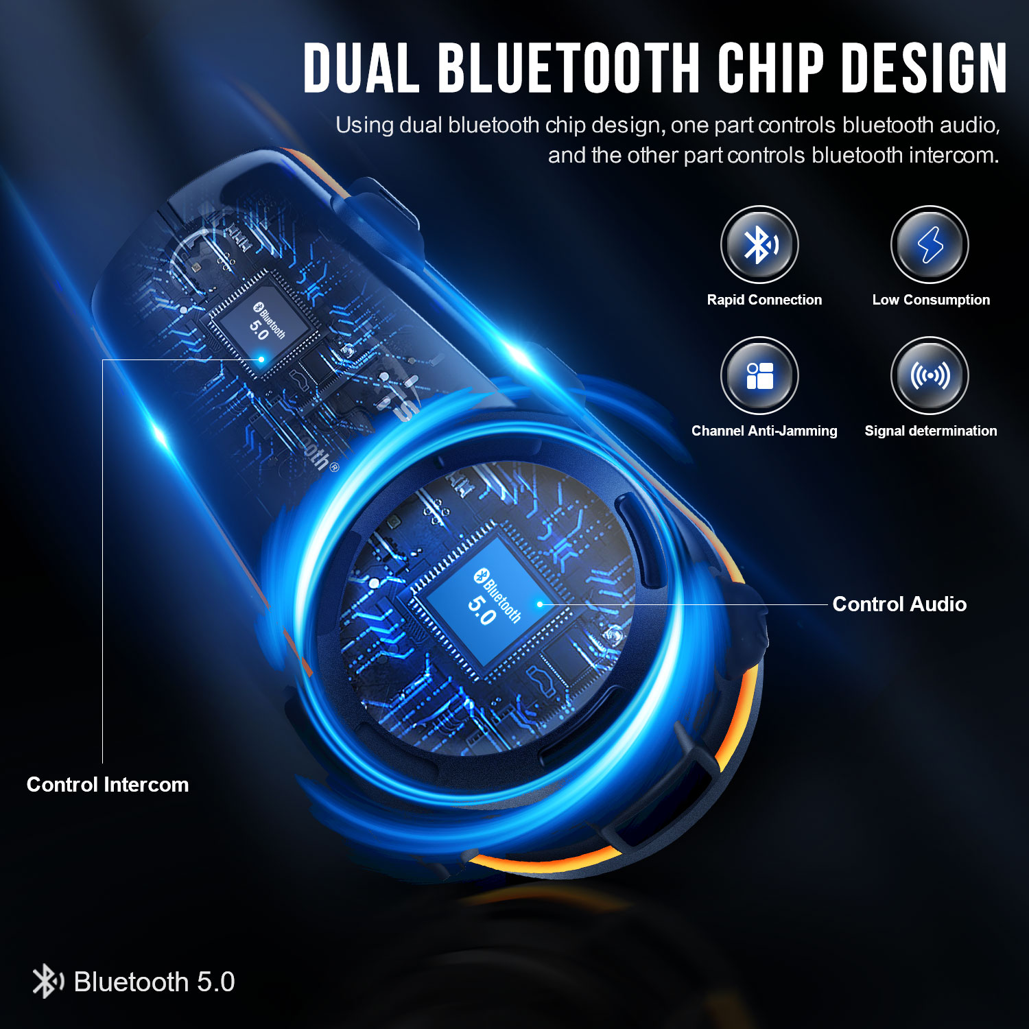 Fone de ouvido para capacete B - Motorcycle Intercom Mesh 2000M avaliação e preço