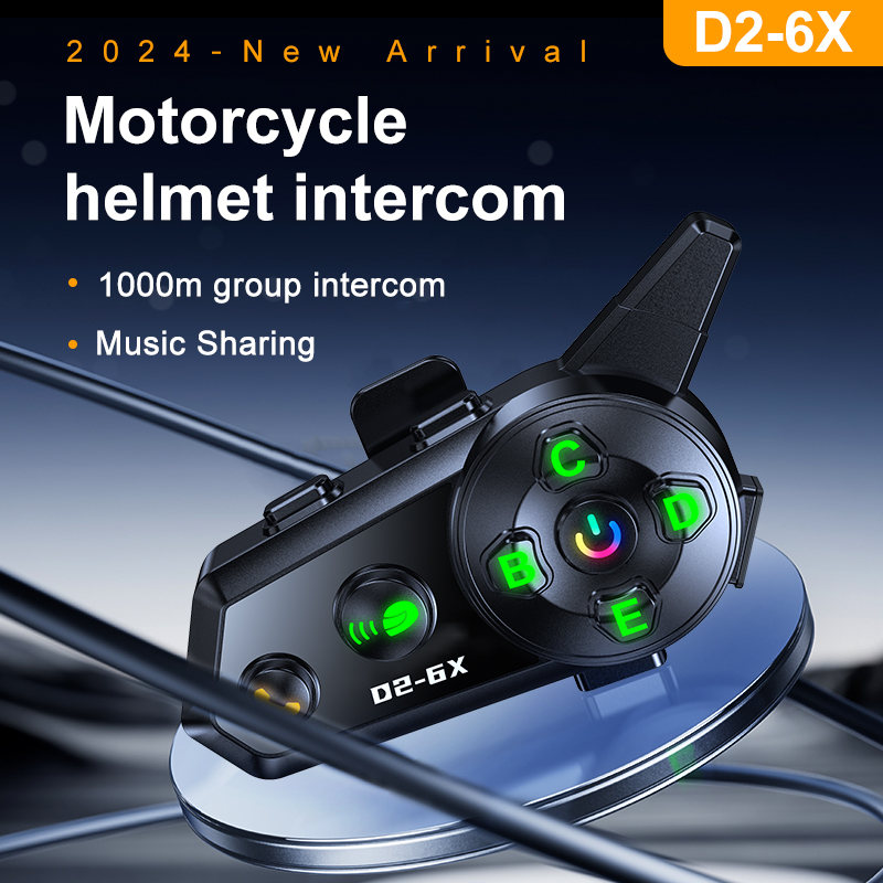 D2-6X Capacete de motocicleta  - Motorcycle Helmet Intercom 6 Rider avaliação e preço