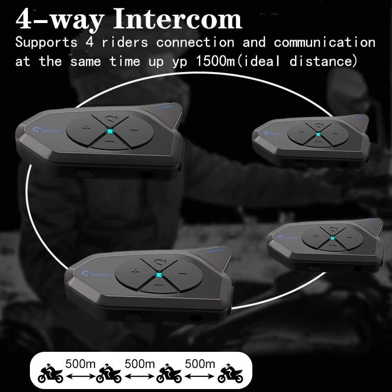 Motocicleta Bluetooth Intercom - Motorcycle Intercom With Fm Radio avaliação e preço
