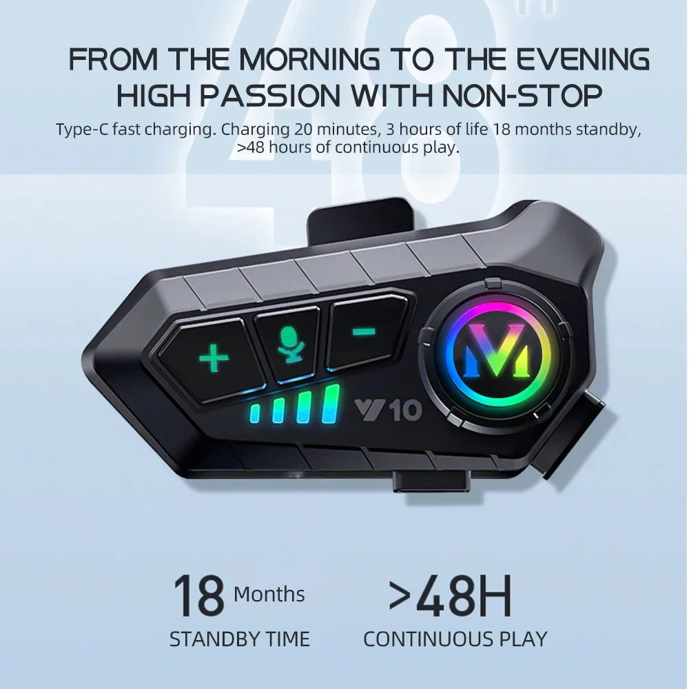 Fone de Ouvido Bluetooth 5.3 p - Motorcycle Intercom With Fm Radio avaliação e preço