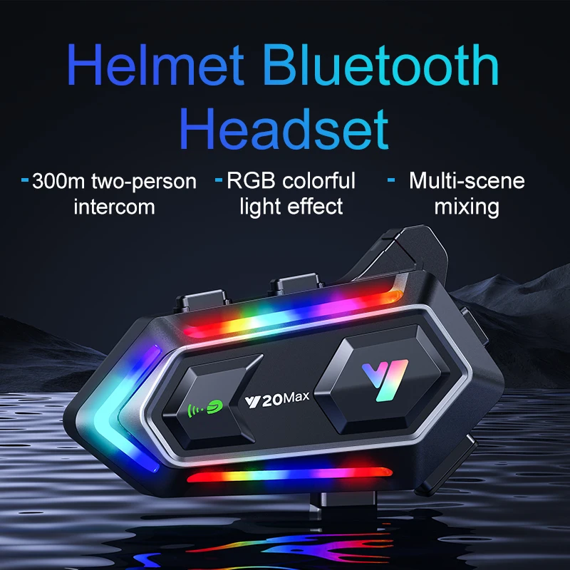 Capacete de Motocicleta Y20 MA - Helmet Bluetooth Headset Waterproof avaliação e preço