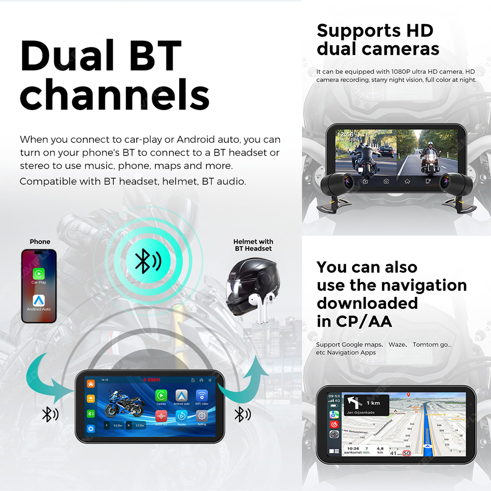 Navegação GPS Portátil para Mo - Motorcycle Gps Navigator Waterproof avaliação e preço