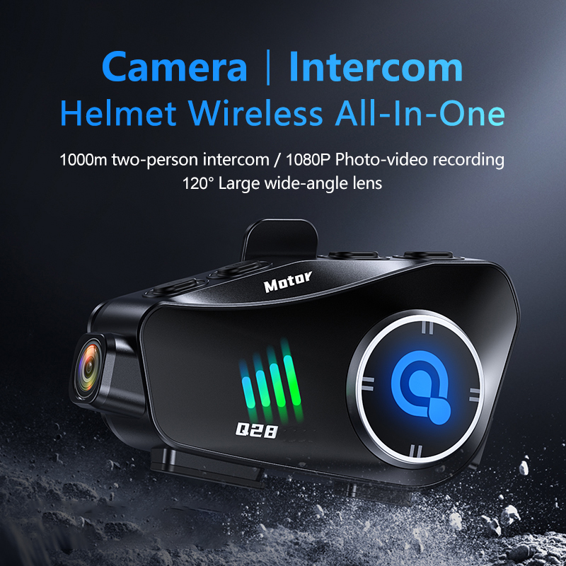 Q28 bluetooth capacete da moto - Helmet Communication System Camera avaliação e preço