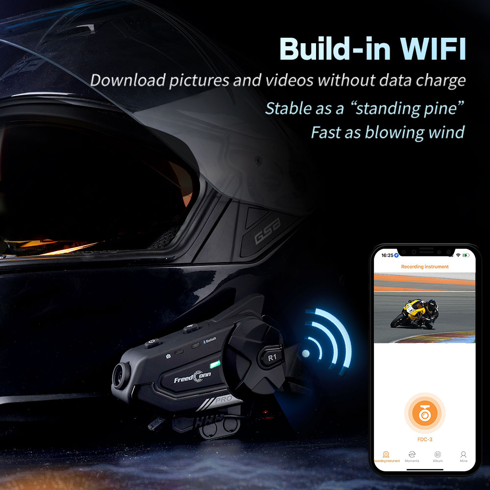 Freedconn R1 PRO Capacete de m - Motorcycle Helmet Intercom 6 Rider avaliação e preço